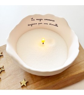 Bol-bougie en résine...