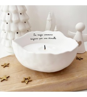 Bol-bougie en résine...