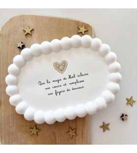 Coupelle ovale à message...