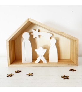 Petite Crèche artisanale en...