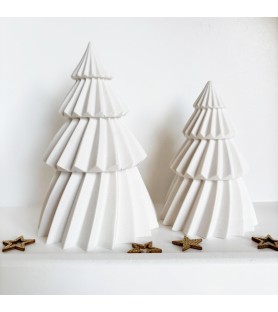 Duo de sapins décoratifs en...