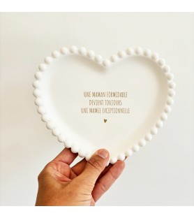 Coupelle coeur perlé pour...
