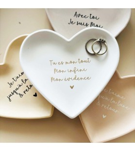 Coupelle cœur message...