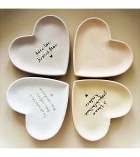 Coupelle cœur message...