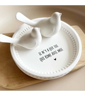 Coupelle ronde perlée...