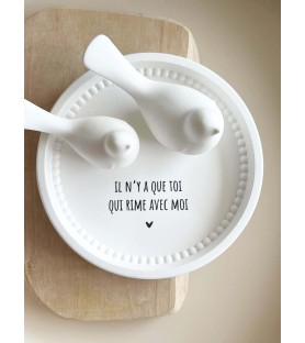 Coupelle ronde perlée...