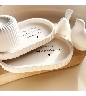 Ensemble coupelle ovale et...