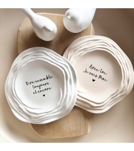 Coupelle décorative ondulée...