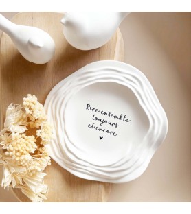 Coupelle décorative ondulée...