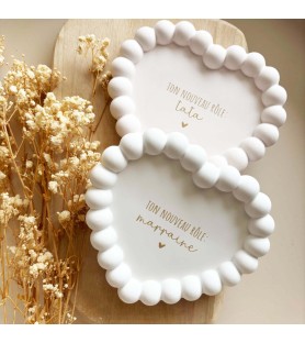 Coupelle coeur perlé - Ton...