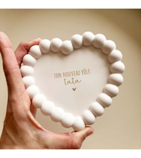 Coupelle coeur perlé - Ton...