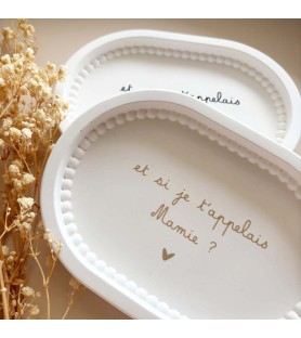 Coupelle ovale perlée –...