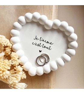 Coupelle coeur décorative -...