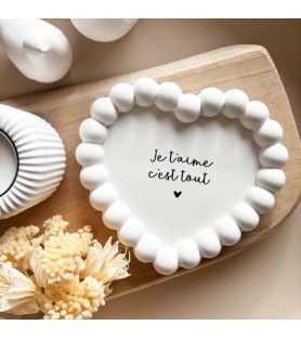 Coupelle coeur décorative -...