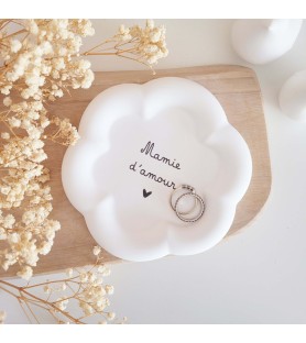 Coupelle à bijoux fleur -...