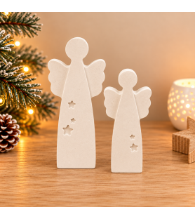 Lot de 2 anges de Noël en...