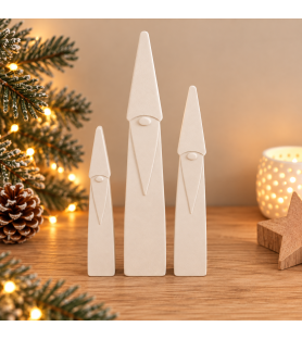 Lot de 3 grands Pères Noël...