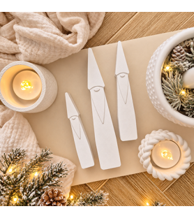 Lot de 3 grands Pères Noël...