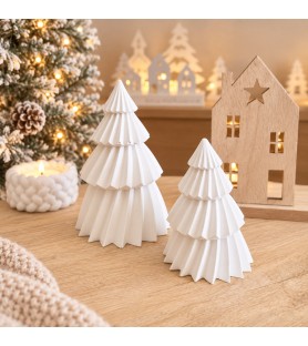 Duo de sapins décoratifs en...