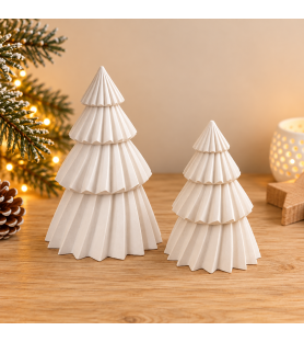Duo de sapins décoratifs en...