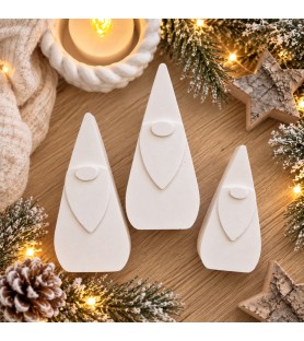 Lot de 3 petits Pères Noël...