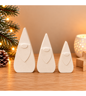 Lot de 3 petits Pères Noël...