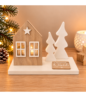 Scène de Noël – Maison...