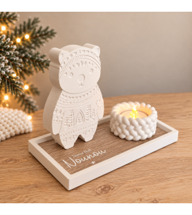 Scène de Noël – Ourson &...