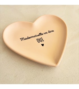 Coupelle Coeur en résine -...