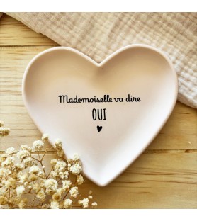 Coupelle Coeur en résine -...