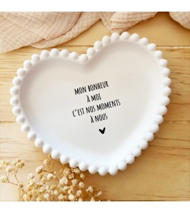 Coupelle coeur décorative -...
