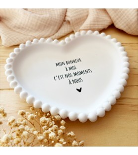Coupelle coeur décorative -...