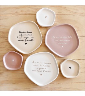 Coupelle décorative Message...