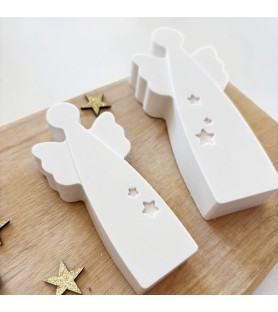 Lot de 2 anges de Noël en...