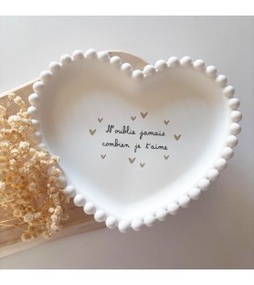 Coupelle cœur “N’oublie...