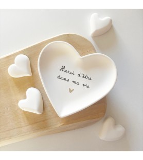 Coupelle cœur message Merci...