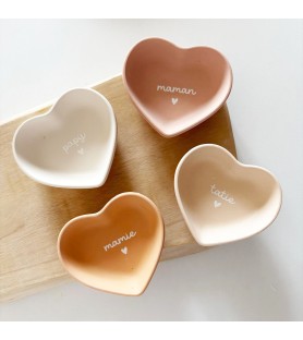 Coupelle cœur colorée...